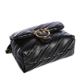 Pinko Bolso Mini Love Bag Puff en tejido efecto piel negro 100039 A1V9 Z99Q