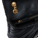 Pinko Bolso Mini Love Bag Puff en tejido efecto piel negro 100039 A1V9 Z99Q