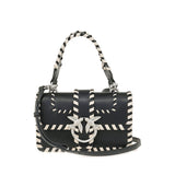 Bolso bandolera Pinko de cuero negro 100059 A2OR