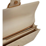 Love One Classic Bolso Pinko de hombro cuero repujado negro 100941 A1YB