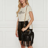 Bolso PINKO de hombro mini Jolene con flecos 102802 A1W8