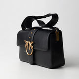 Bolso Pinko Love Bag Bolso Slouchy de cuero negro 104524 A0QO Z99Q