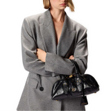 Bolso Pinko de mano cuero de ternera fino granulado negro 105334 A2VW