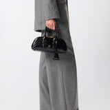 Bolso Pinko de mano pequeño Escape Bag Baguette de piel efecto charol 105334 A2YW Z99Q