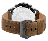 Reloj Timberland hombre Campton II 15129JSU-03 esfera azul dual-time correa piel marrón