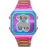 Reloj digital Tous con brazalete de acero IP iridiscente D-Bear 3000137900