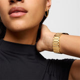 Reloj smartwatch Toous con brazalete de acero dorado y zirconitas B-Connect 3000138900