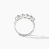 Anillo de eternidad Mabina de plata con circonitas SETENTAS 523174
