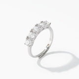 Anillo de eternidad Mabina de plata con circonitas SETENTAS 523174