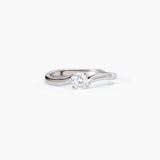 Anillo solitario Mabina de plata para mujer 523291