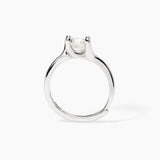 Anillo Mabina solitario plateado con circonita SOLITARIO 523399