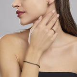 Pulsera Mabina de tenis negra CLUB DE TENIS 533658-M