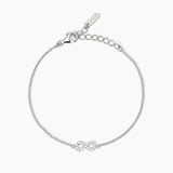 Pulsera Mabina de plata con cadena forzada e infinito INTERMINABLE 533822