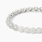 Pulsera Mabina de tenis de plata con circonitas blancas MILANESIENNE 533823