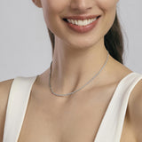 Gargantilla Mabina de tenis con pequeñas circonitas MINI TENIS 553336