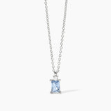 Collar gargantilla Mabina plateada con aguamarina sintética LATIDO 553648