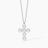 Gargantilla Mabina de plata con colgante de cruz MILANESIENNE 553655