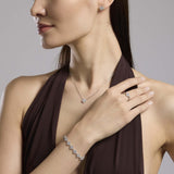 Colla Mabina con flor en circonita blanca Jazmín 553791