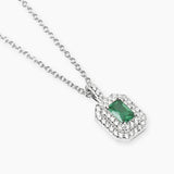 Collar Mabina con esmeralda sintética y circonitas VICTORIA 553845