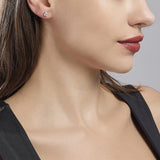 Pendientes Mabina de botón con punta de luz cuadrada de circonita BRILLANTE 563024