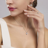 Pendientes Mabina de alambre con colgante de corazón AMOR 563131