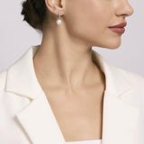 Pendientes Mabina de aro con colgante de perlas cultivadas INVITACIÓN DE BODA 563604