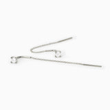 Pendientes colgantes Mabina de plata con punto de luz BRILLANTE 563672