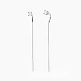 Pendientes colgantes Mabina de plata con punto de luz BRILLANTE 563672