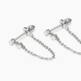 Pendientes Mabina de cadena de diamantes cultivados en laboratorio Mi diamante 563897