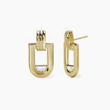 Pendientes Mabina de plata dorada ROMA 563946