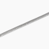 Pulsera Kidult con cadena franco y cadena de cristales 831106