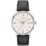 Reloj Bulova Aerojet 98B254 hombre acero y piel