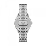 Reloj Emporio Armani Leather Plateado y Azul Analógico Hombre AR11674