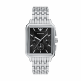 Emporio Armani Reloj de acero inoxidable cronógrafo para hombres AR11751