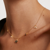 Gargantilla PdPaola La Bamba Gold Mujer Plata Baño Oro Circonitas y Cristales CO01-201-U