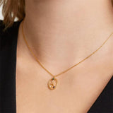 Gargantilla PdPaola Cáncer Mujer Plata Baño Oro y Piedras Multicolor CO01-347-U