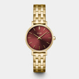 Reloj Cluse Boho Chic Petite Steel, Cereza Oscuro, Color Dorado CW10505