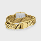 Reloj Cluse Mini Gracieuse Doble Acero, Verde Bosque, Color Dorado CW15504