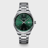 Reloj Cluse Anthéor Verde acero, color plateado CW20902