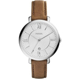 Reloj Fossil Jacqueline ES3708 para mujer con correa de piel marrón