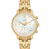 Reloj Fossil con cronógrafo Neutra de acero inoxidable en tono dorado ES5358 de mujer