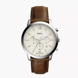 Reloj Neutra con cronógrafo, de piel marrón FOSSIL FS5380