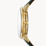 Reloj Fossil Ttownsman cronógrafo de cuarzo con esfera verde para hombre FS5599