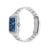 Reloj Fossil Crosby Plateado y Azul Analógico Hombre FS6121