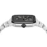 Reloj Fossil Crosby Plateado y Negro Analógico Hombre FS6122