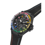 Reloj Guess Energy negro y multicolor analógico para hombre GW0701G1