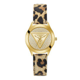 Reloj Guess Glitz Pque Dorado y Piel Leopardo Analógico Mujer GW0745L2