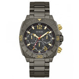 Reloj Guess Traction gris metalizado y dorado multifunción para hombre GW0800G2