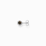 Pendiente Thomas Sabo H2282-826-1 individual de plata ennegrecida con ojo de tigre