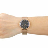 Reloj Henry London HL34-M0234 analógico de cuarzo para mujer con correa de acero inoxidable, color negro